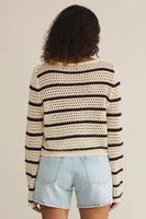 Kit Stripe Crochet Sweater