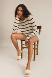 Kit Stripe Crochet Sweater