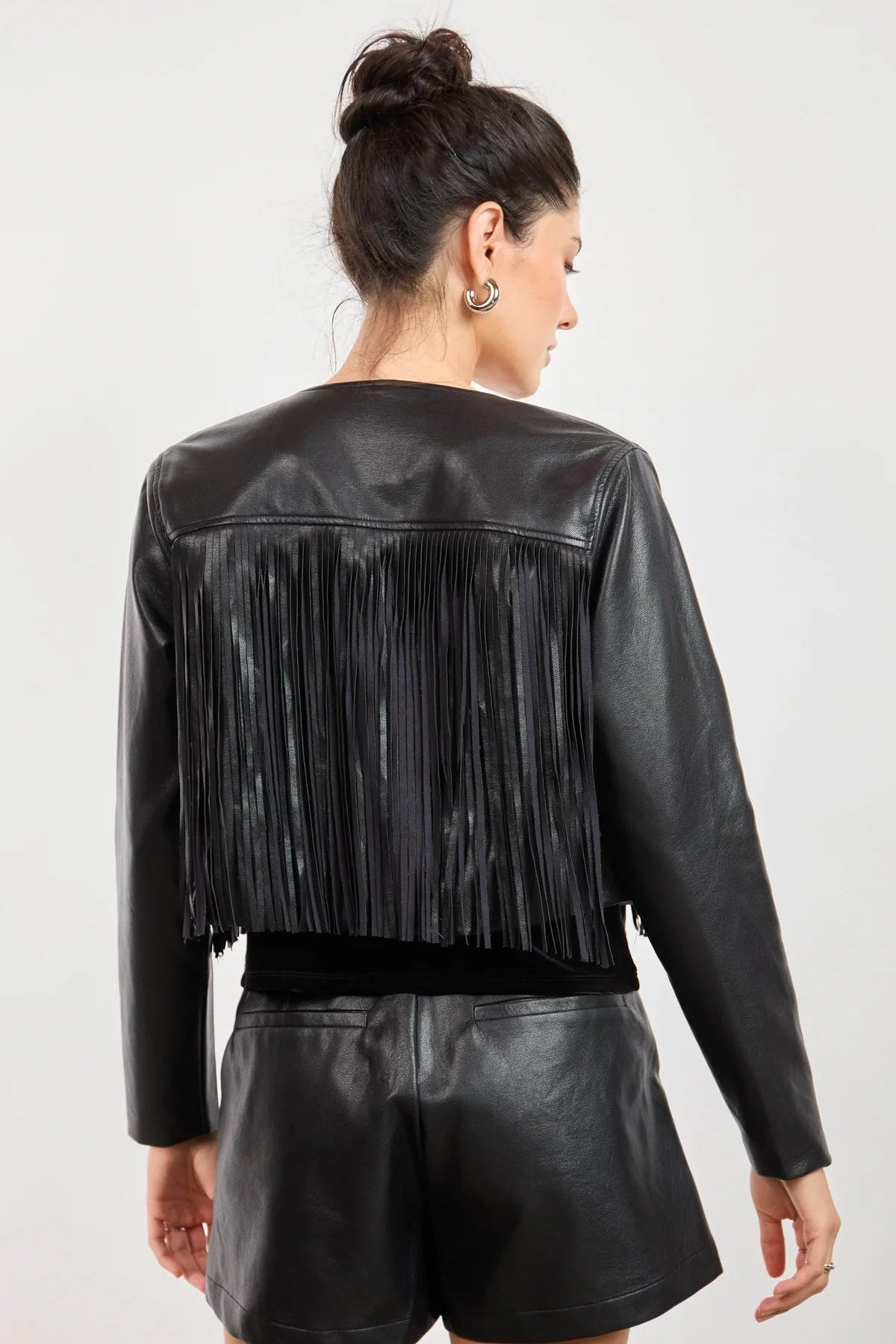 Daredevil Faux Leather Fringe Jacket