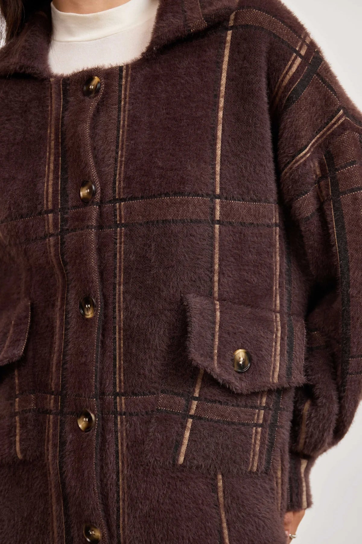 Lola Plaid Sweater Jacket