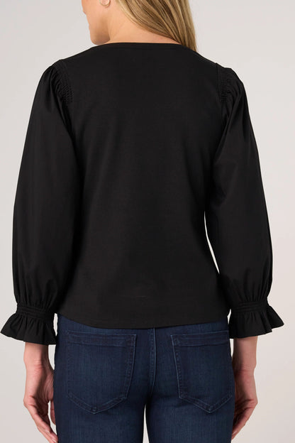 3/4 Smocked Sleeve Top
