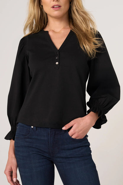 3/4 Smocked Sleeve Top