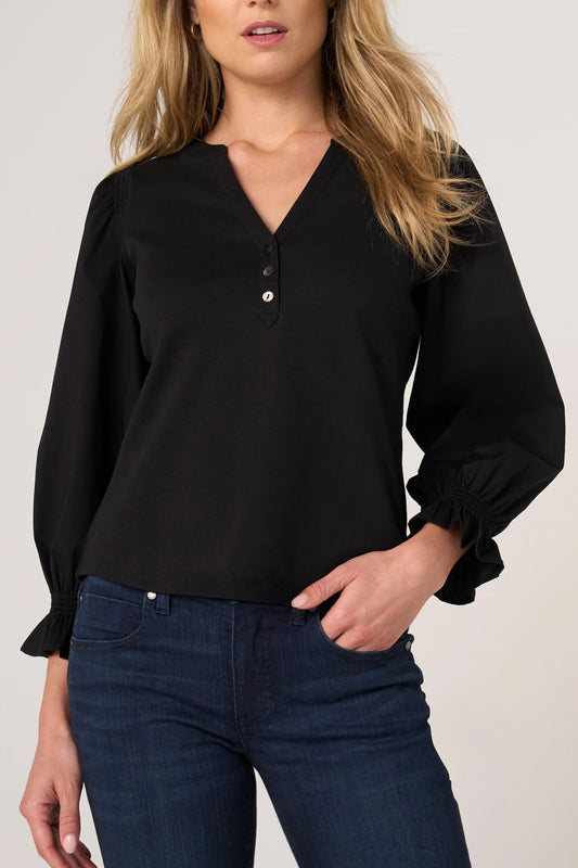 3/4 Smocked Sleeve Top