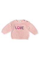 LOVE Embroidered Baby Sweater