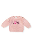 LOVE Embroidered Baby Sweater