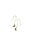 Labradorite Eclipse Threader Earrings