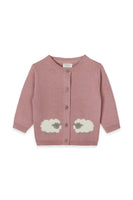 Lamb Jacquard Baby Cardigan