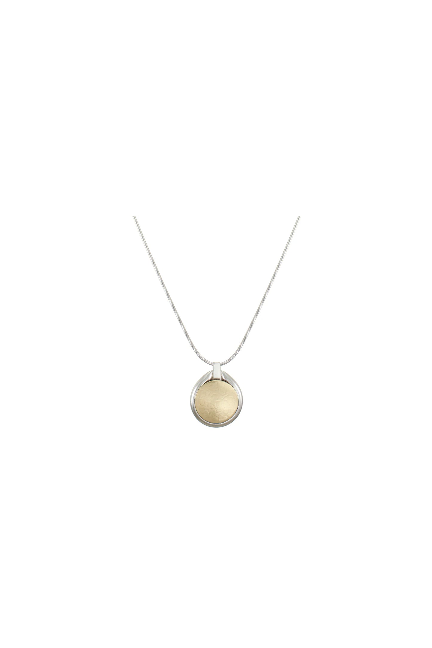 Large Button Long Necklace