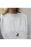 Large Button Long Necklace