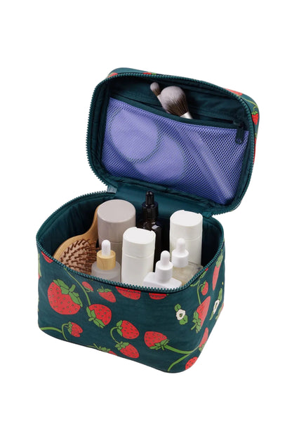 Large Cosmetic Case Strawberry Blossom