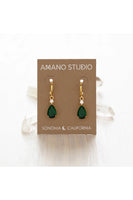 Large Emerald Teardrop Earrings