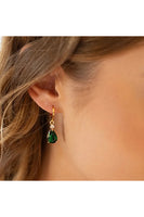 Large Emerald Teardrop Earrings