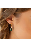 Large Emerald Teardrop Earrings