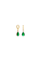 Large Emerald Teardrop Earrings