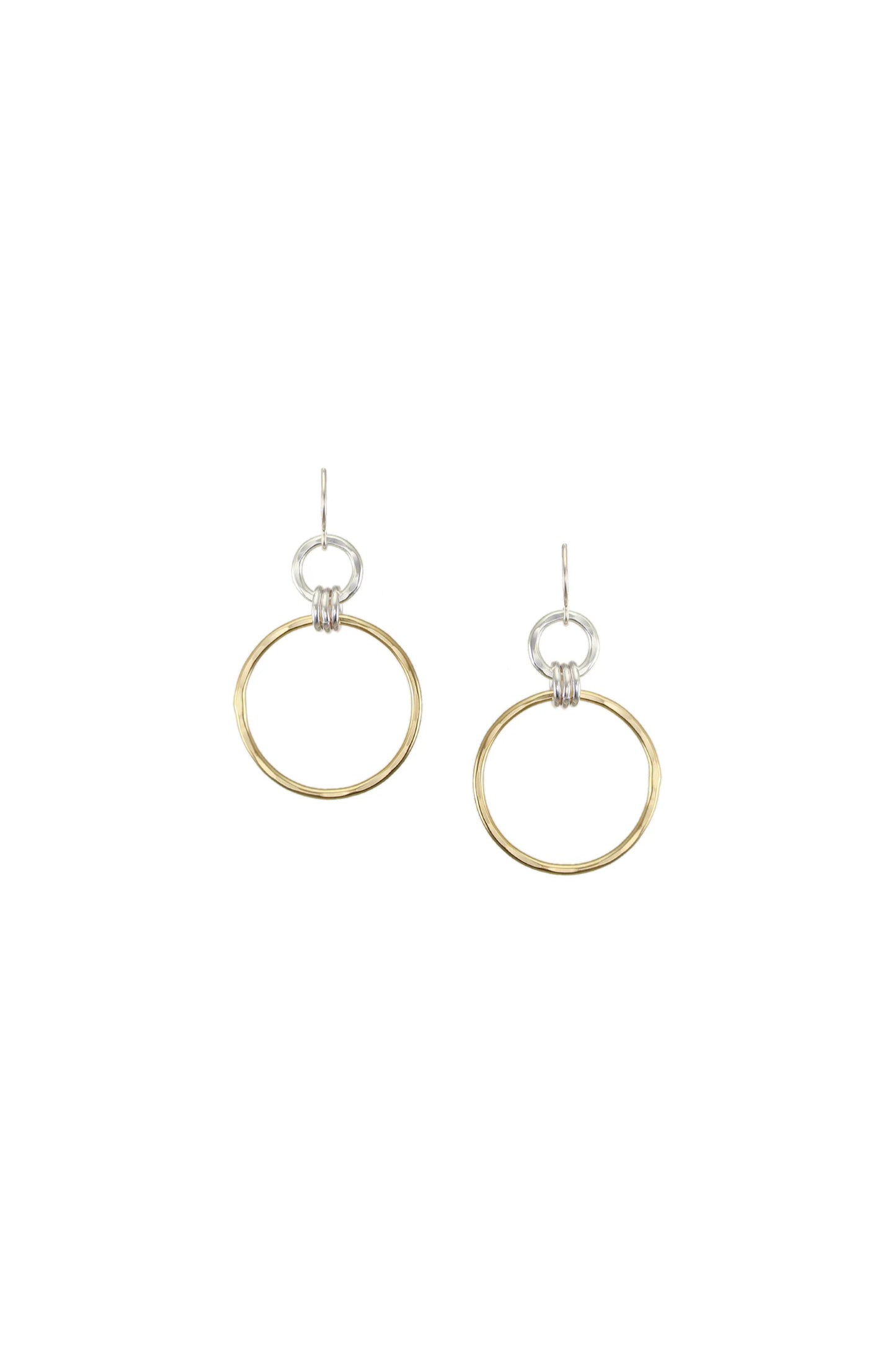 Large Linked Rings Earrings