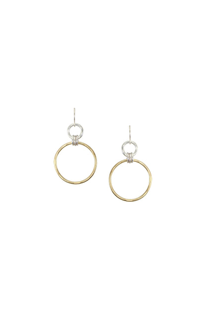 Large Linked Rings Earrings