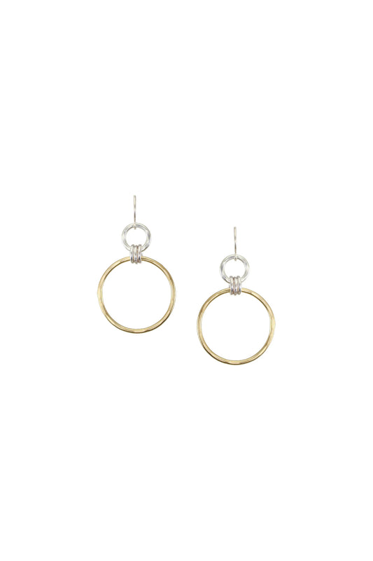 Large Linked Rings Earrings
