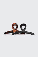 Large Loop Claw Clips 2pc Set