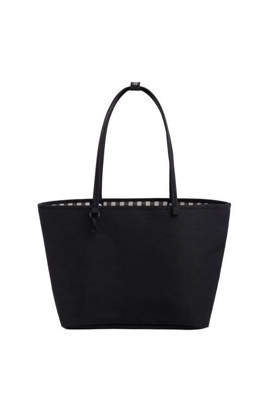 Large Nylon Reversible Tote Black Mix