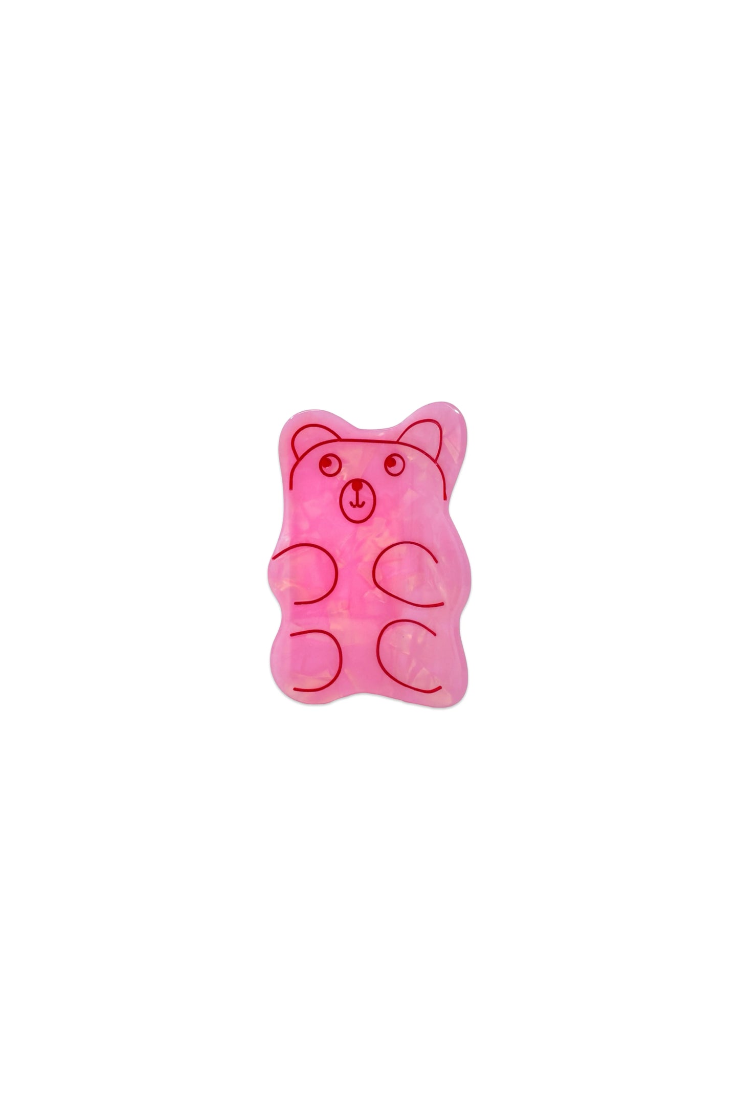 Large Pink Gummy Bear Hair Claw