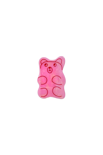 Large Pink Gummy Bear Hair Claw