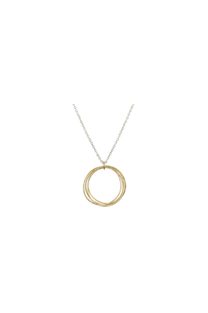 Large Ring Bunch Long Necklace