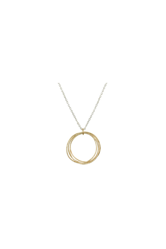 Large Ring Bunch Long Necklace