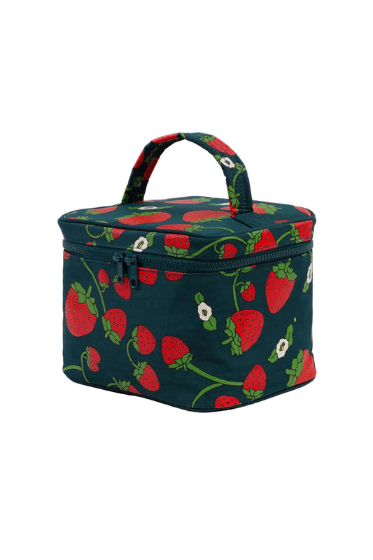 Large Cosmetic Case Strawberry Blossom
