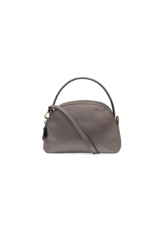 Larissa Double Zip Dome Crossbody Metallic Bronze