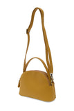 Larissa Double Zip Dome Crossbody Mustard