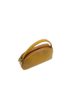 Larissa Double Zip Dome Crossbody Mustard