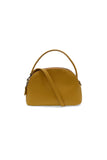 Larissa Double Zip Dome Crossbody Mustard