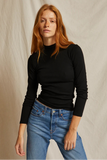 Lauryn Rib Mock Neck Long Sleeve