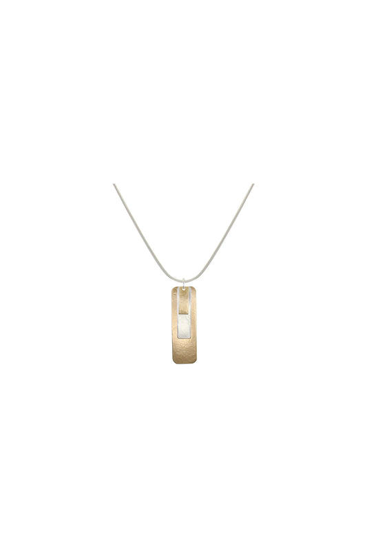 Layered Rounded Rectangles Necklace