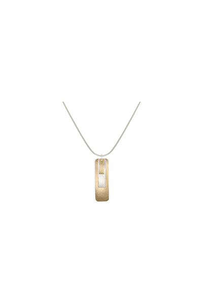 Layered Rounded Rectangles Necklace