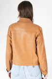 Lefei Leather Jacket Camel