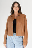 Lefei Leather Jacket Camel