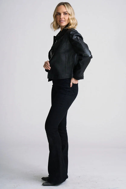 Lefei Leather Jacket Black