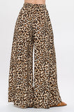 Leopard Print Wide Leg Pants