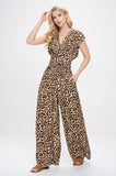 Leopard Print Wide Leg Pants