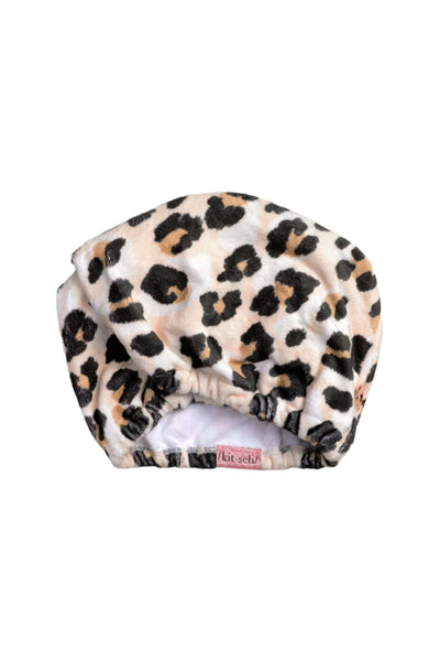 Leopard Microfiber Hair Towel