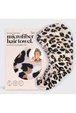 Leopard Microfiber Hair Towel