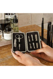 Licorice Herringbone Manicure Set