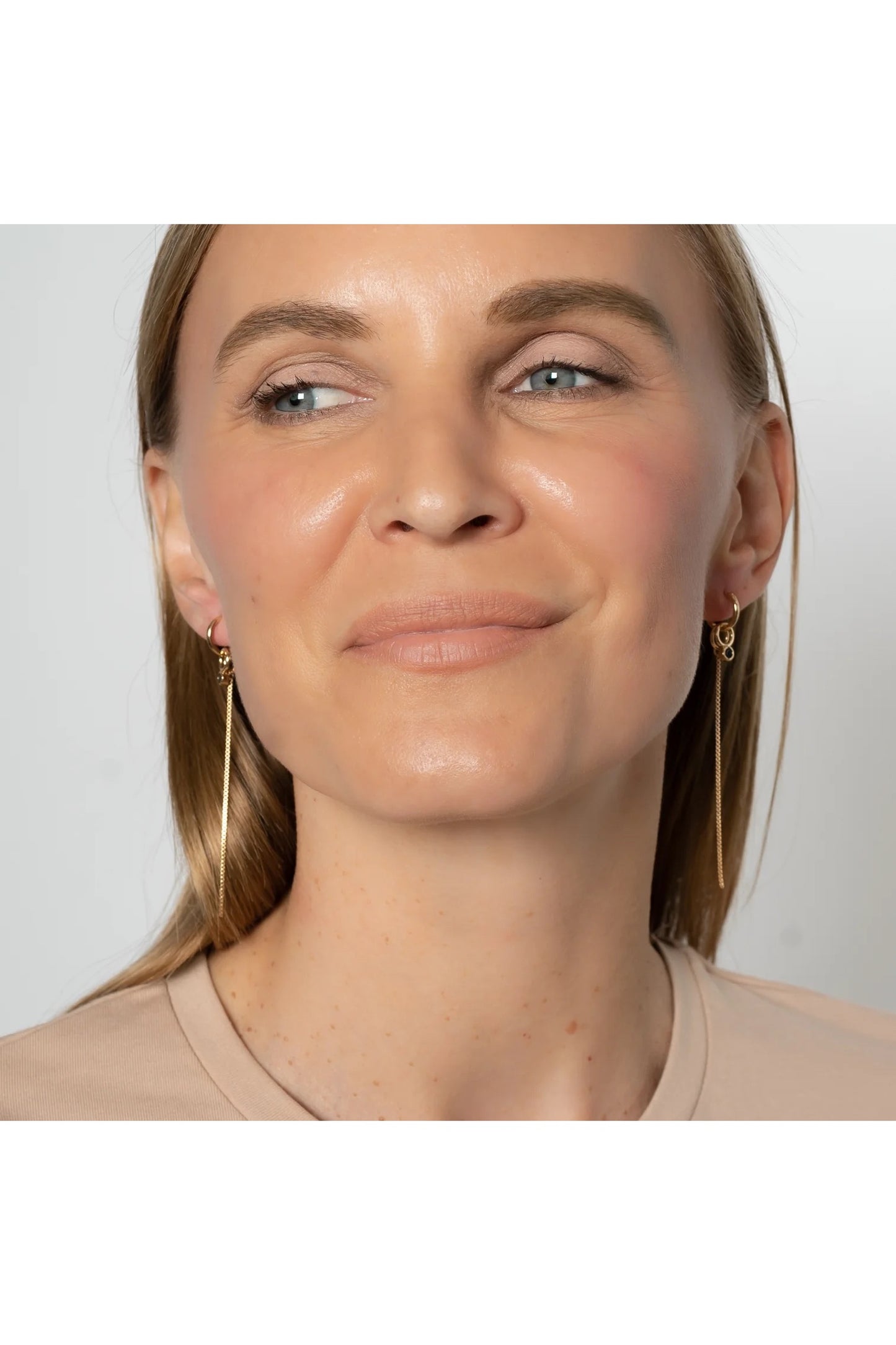 Lilou Drop Hoop Earrings
