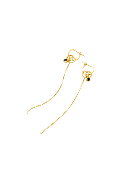 Lilou Drop Hoop Earrings