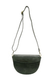 Linda Crescent Crossbody Forest Green