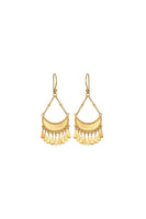 Goddess Moon Drops Gold Earrings