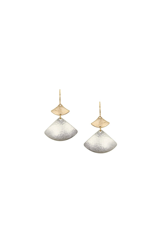 Linked Triangles Earring