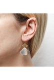 Linked Triangles Earring