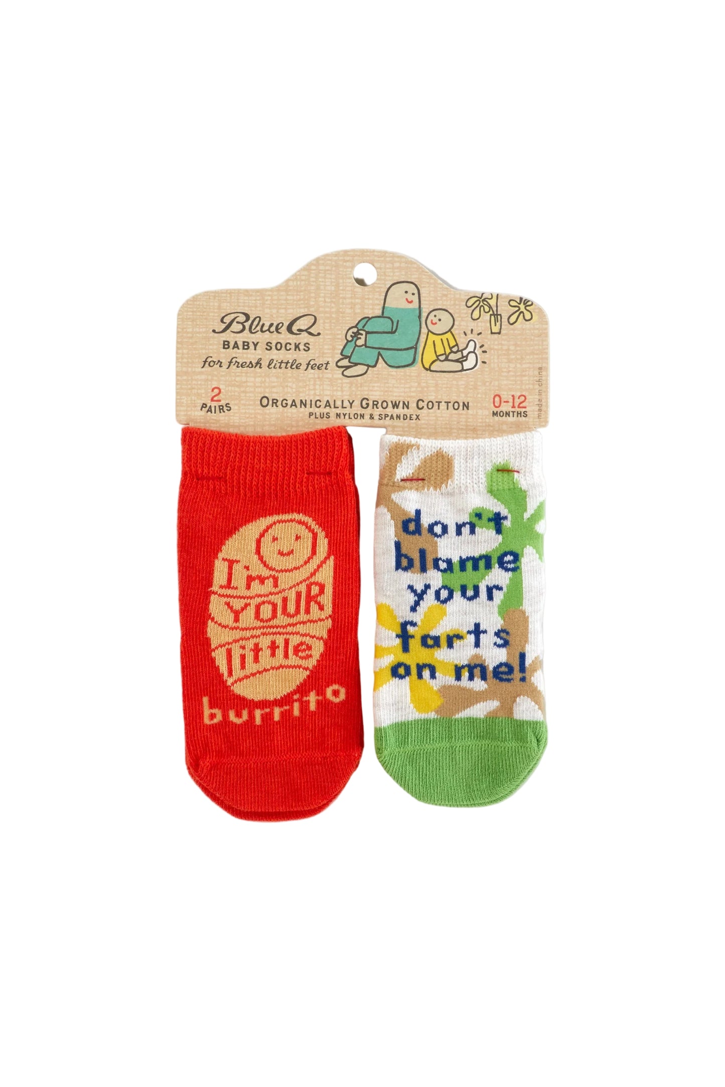 Little Burrito/Farts Baby Socks